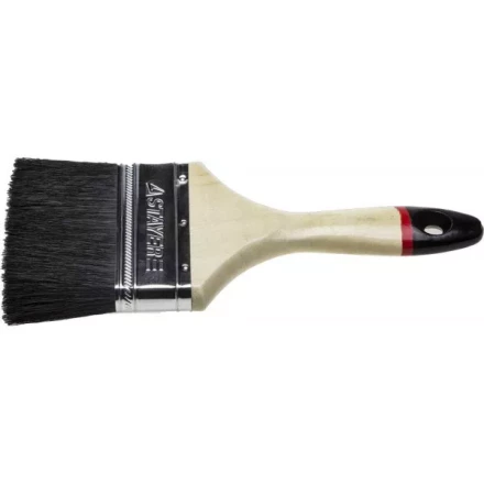 Кисть плоская STAYER &quot;UNIVERSAL-EURO&quot;, чёрная натуральная щетина, деревянная ручка, 100мм 01022-100 купить в Ноябрьске