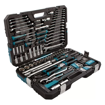 Набор инструментов 115 предметов, 120 зубьев, CrV, 1/4&quot;, 1/2&quot; Gross 14152 купить в Ноябрьске