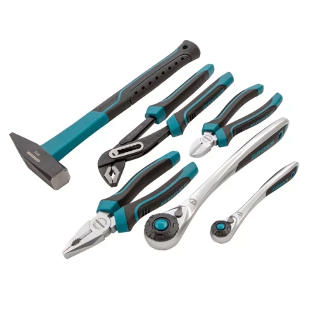 Набор инструментов 115 предметов, 120 зубьев, CrV, 1/4&quot;, 1/2&quot; Gross 14152 купить в Ноябрьске