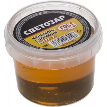 Канифоль СВЕТОЗАР для паяльных работ, пластиковая банка, 100г 55326-100 купить в Ноябрьске