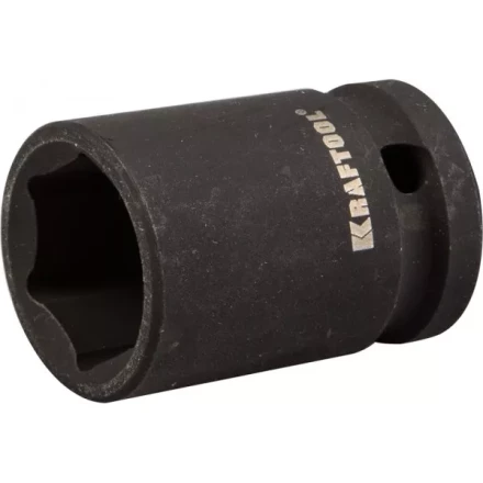 Торцовая головка KRAFTOOL &quot;INDUSTRIE QUALITAT&quot; ударная (1/2&quot;), FLANK, Cr-Mo, фосфатированная, 17 мм 27940-17_z01 купить в Ноябрьске