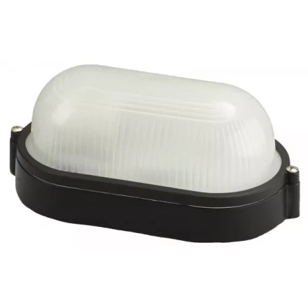 Светильник уличный СВЕТОЗАР влагозащищенный, овал, цвет черный, 60Вт SV-57201-B купить в Ноябрьске