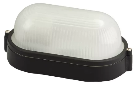 Светильник уличный СВЕТОЗАР влагозащищенный, овал, цвет черный, 60Вт SV-57201-B купить в Ноябрьске