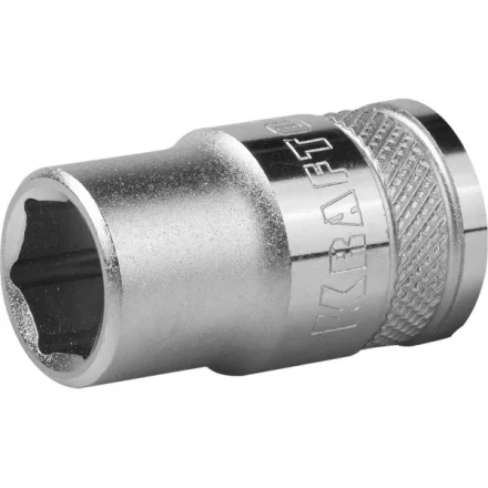 Торцовая головка KRAFTOOL &quot;INDUSTRIE QUALITAT&quot;, Cr-V, FLANK, хромосатинированная, 1/2&quot;, 13 мм 27805-13_z01 купить в Ноябрьске