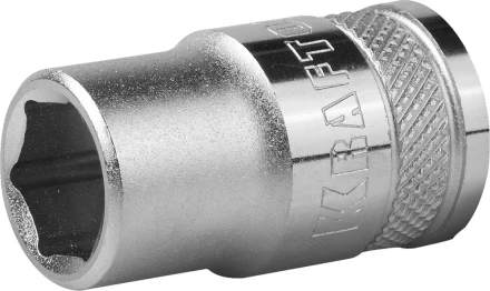 Торцовая головка KRAFTOOL &quot;INDUSTRIE QUALITAT&quot;, Cr-V, FLANK, хромосатинированная, 1/2&quot;, 13 мм 27805-13_z01 купить в Ноябрьске