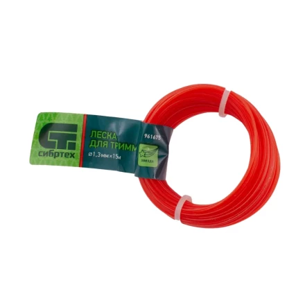 Леска для триммера звезда, 1.3 мм х 15 м, Россия Сибртех 961675 купить в Ноябрьске