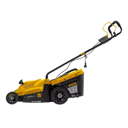 Газонокосилка электрическая GM-1300, 1300 Вт, шир. 32 см, 5 уров., травосб. 35 л Denzel 96627 купить в Ноябрьске