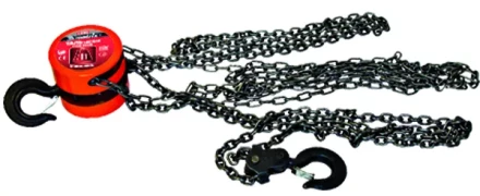 Таль цепная 2 т h  подъема 2.5 м расстояние между крюками 380 мм  MATRIX 519365 купить в Ноябрьске