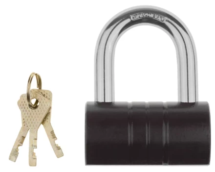 Замок ЗУБР &quot;МАСТЕР&quot; навесной, повышенной защищенности, дисковый механизм секрета, ключ 7 &quot;пинов&quot;, 82 x 46 мм 3720-21_z01 купить в Ноябрьске