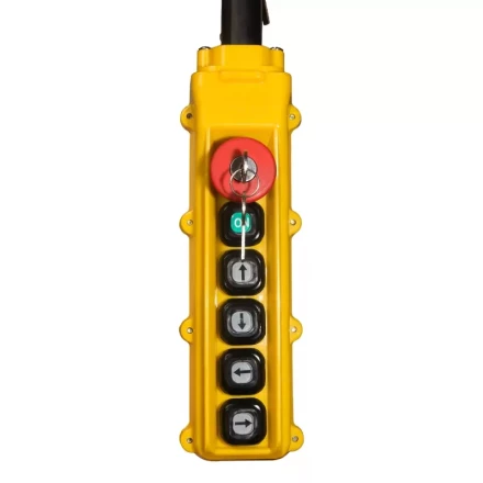 Пульт управления для талей CD (4 кнопки + пуск + аварийный бутон 380в) 1001742 купить в Ноябрьске