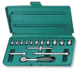 Набор головок торцевых 1/4"DR 4-14мм 15предметов Jonnesway S04Н2715S 47482