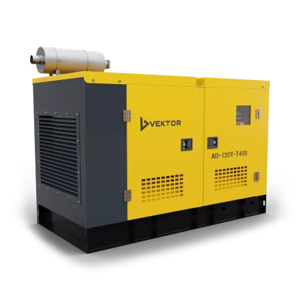 Дизельный генератор Vektor AD-120Y-T400 в шумозащитном кожухе купить в Ноябрьске