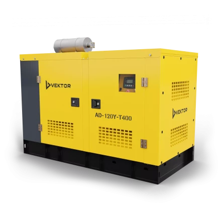 Дизельный генератор Vektor AD-120Y-T400 в шумозащитном кожухе купить в Ноябрьске