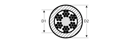 Тросы стальные DIN 3055 в оплетке серия ПРОФЕССИОНАЛ купить в Ноябрьске