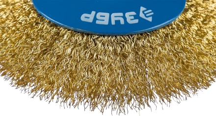 ЗУБР &quot;ПРОФЕССИОНАЛ&quot;. Щетка коническая для УШМ, витая латунированная стальная проволока 0,3мм, 125ммхМ14 35267-125_z02 купить в Ноябрьске