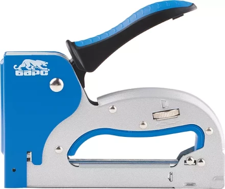 Степлер металлический регулировка удара двухкомпонентная рукоятка тип скобы 53 4-14мм БАРС 40003 купить в Ноябрьске