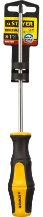Отвертка STAYER &quot;MASTER&quot; &quot;HERCULES&quot;, Сr-V, противоскользящая рукоятка, PH1x150мм 25052-1-15_z02 купить в Ноябрьске