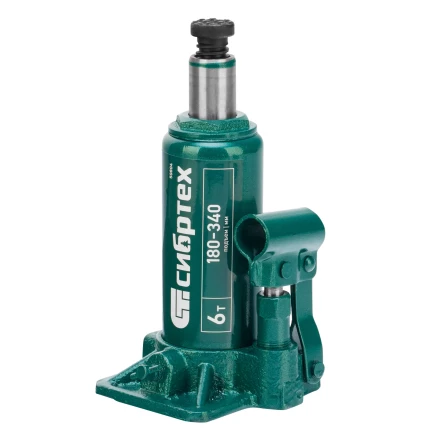 Домкрат гидравлический бутылочный Сибртех 50804, 6 т, 180-340 мм купить в Ноябрьске