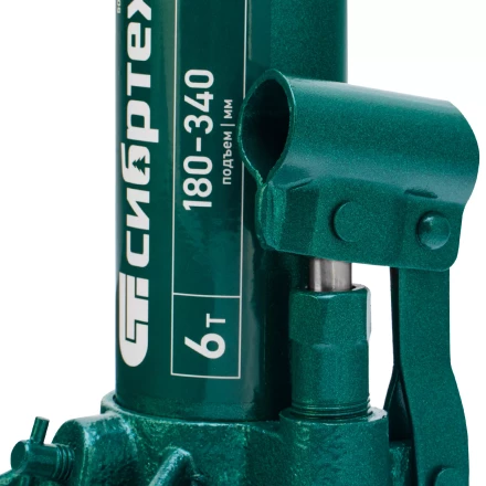 Домкрат гидравлический бутылочный Сибртех 50804, 6 т, 180-340 мм купить в Ноябрьске