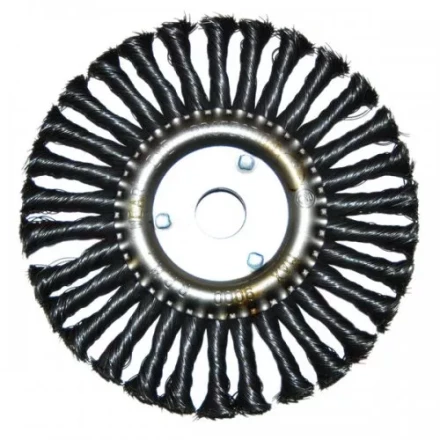 Щетка для УШМ Ф22,2/178 мм дисковая сталь витая Энкор 51586 купить в Ноябрьске