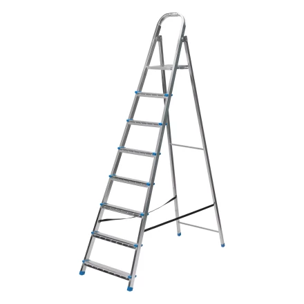 Стремянка, 8 ступеней Сибртех 97840, стальная, оцинкованная купить в Ноябрьске