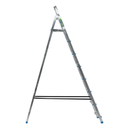 Стремянка, 8 ступеней Сибртех 97840, стальная, оцинкованная купить в Ноябрьске