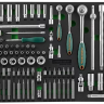 Набор головок торцевых 1/4" 3/8" 1/2"DR 81предмет вставок бит-40предметов EVAложемент Jonnesway S04H45121SV 49275 купить в Ноябрьске