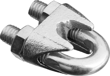 Зажим троса DIN 741, оцинкованный, 6мм, 80 шт, STAYER Master 30535-06 30535-06 купить в Ноябрьске