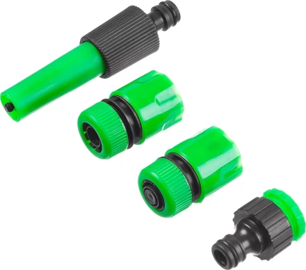 Набор поливочный РОСТОК: Наконечник, 2 соединителя 1/2&quot;, адаптер внешний 427262 купить в Ноябрьске