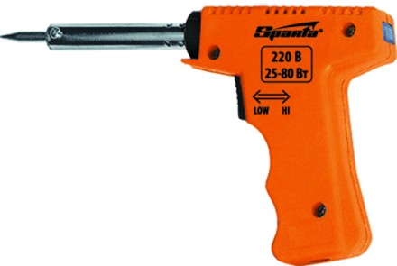 Паяльник-пистолет с регулировкой мощности SPARTA 30-60 Вт (220В) 913075 купить в Ноябрьске