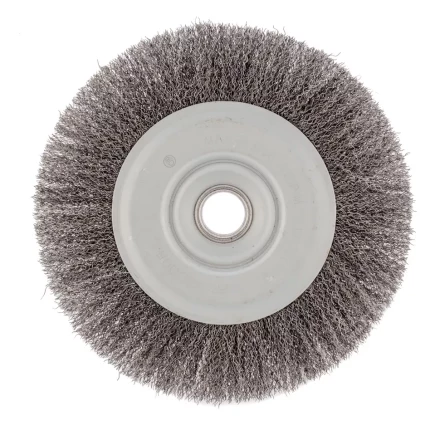 Щетка для УШМ 200 мм посадка 22,2 мм плоская витая проволока Сибртех 746687 купить в Ноябрьске