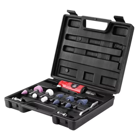 Шлифмашина ПШМ пневматическая DEKO DKPT02 SET 3, 018-1102, в чемодане с набором 15 предметов купить в Ноябрьске