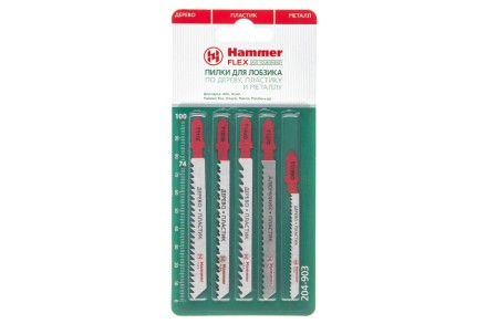 Пилки для лобзика HAMMER JG WD-PL набор No3 (5шт.) купить в Ноябрьске