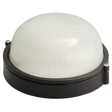 Светильник уличный СВЕТОЗАР влагозащищенный, круг, цвет черный, 60Вт SV-57251-B купить в Ноябрьске