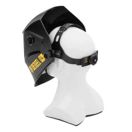 Щиток защитный лицевой (маска сварщика) F4, см. окно 90х35, DIN 9-13// Denzel 89715 купить в Ноябрьске