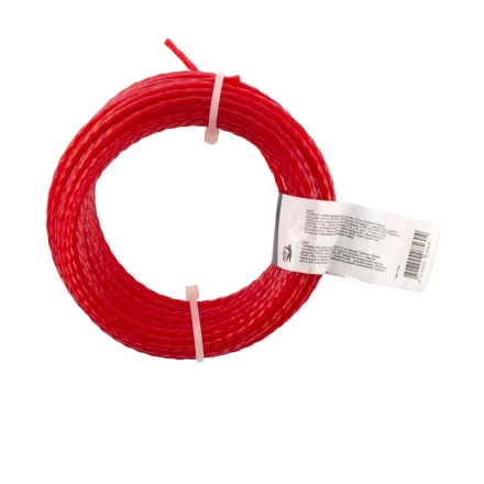 Леска для триммера квадратная витая, 2.4 мм х 10 м, Россия Сибртех 961755 купить в Ноябрьске