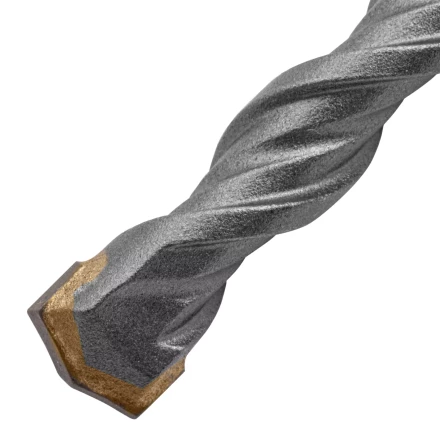 Бур по бетону Denzel, 10 x 310 мм,двойная спираль, три пылеотводящие кромки, 705019 купить в Ноябрьске