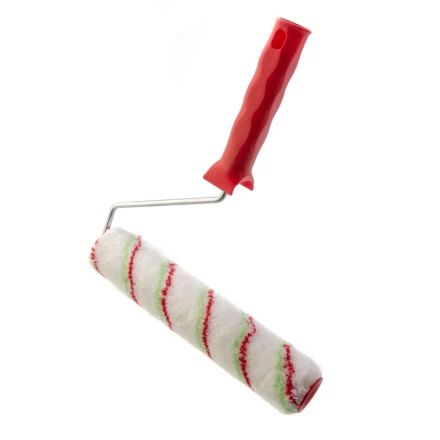 Валик &quot;Эмали&quot; , 250 мм, ворс 12 мм, D - 36 мм, D ручки - 6 мм, полиамид, полиакрил Сибртех 80201 купить в Ноябрьске