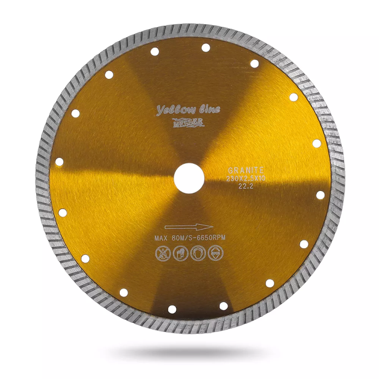 Алмазный турбо диск Messer Yellow Line Granite. Диаметр 350 мм. купить в Ноябрьске