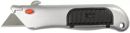 Нож STAYER &quot;PROFI&quot; металлический корпус, с выдвижным трапециевидным лезвием, 5 запасных лезвий 9233 купить в Ноябрьске
