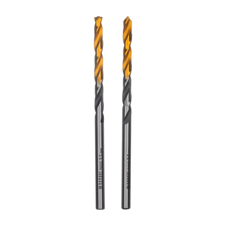 Сверло спиральное по металлу 3,5 x 70мм, Р6М5, Golden Tip, многогранная заточка, 2шт. Denzel 718270 купить в Ноябрьске
