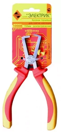 Кусачки торцевые диэлектрические для снятия изоляции 150 мм Энкор 19017 купить в Ноябрьске