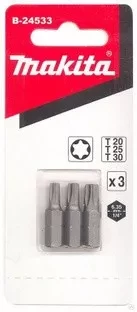 Биты Makita Тоrх Т20,25,30 25мм 3шт (B-24533) купить в Ноябрьске