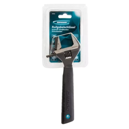 Ключ разводной, переставная губка, 200 мм, CRV GROSS 15572 купить в Ноябрьске