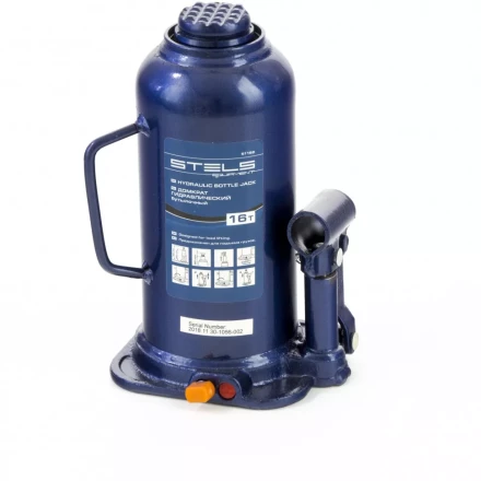 Домкрат гидравлический бутылочный 16 т h подъема 227-457 мм Stels 51168 купить в Ноябрьске