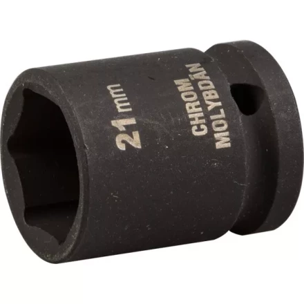 Торцовая головка KRAFTOOL &quot;INDUSTRIE QUALITAT&quot; ударная (1/2&quot;), FLANK, Cr-Mo, фосфатированная, 21 мм 27940-21_z01 купить в Ноябрьске