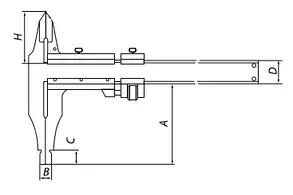 Штангенциркуль ШЦ 2-250 (0.05) класс Премиум губки 60мм купить в Ноябрьске