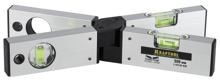 Уровень KRAFTOOL &quot;PRO&quot; &quot;MASS Level&quot;, раскладной, 3 ампулы, 300мм 1-34730-030 купить в Ноябрьске