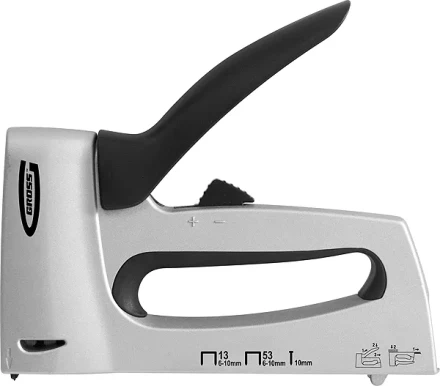 Степлер мебельный алюминиевый корпус тип скобы 13 53 300 6-10 мм GROSS 41001 купить в Ноябрьске