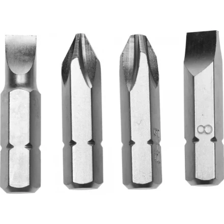 Набор STAYER &quot;PROFI&quot; Биты для ударно-поворотной отвертки, Cr-V, 38мм, 4 предмета 25667-S4 купить в Ноябрьске